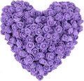 500pcs Mini Foam Rose Heads, Purple Artificial Flower Bulk Foam Rose for Crafts,DIY Wedding Bouquets Baby Shower Centerpieces Floral Arrangements Party Tables Home Decorations(Purple)