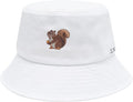 ZLYC Unisex Fashion Embroidered Bucket Hat Summer Fisherman Cap for Men Women