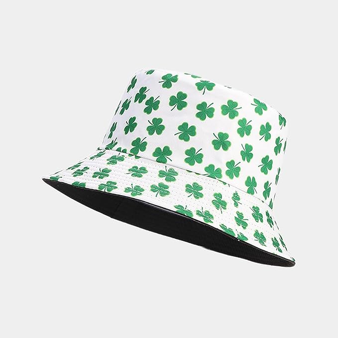 Mashiaoyi Unisex Print Double-Side-Wear Reversible Bucket Hat