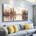 PHAOHUAXM Large Natural Landscape Wall Art For Dining Room Apartment Abstract Ink Landscape Painting Wall Decoration Living Room Bedroom Office Artwork Pictures Home Decoration Aesthetics 30x60 In