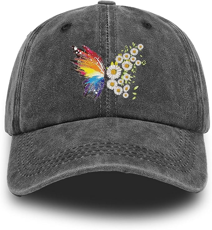 Negi Retro Baseball Cap Denim Hat for Women Female Washed Distressed Adjustable Dad Hats Unconstructed Cotton