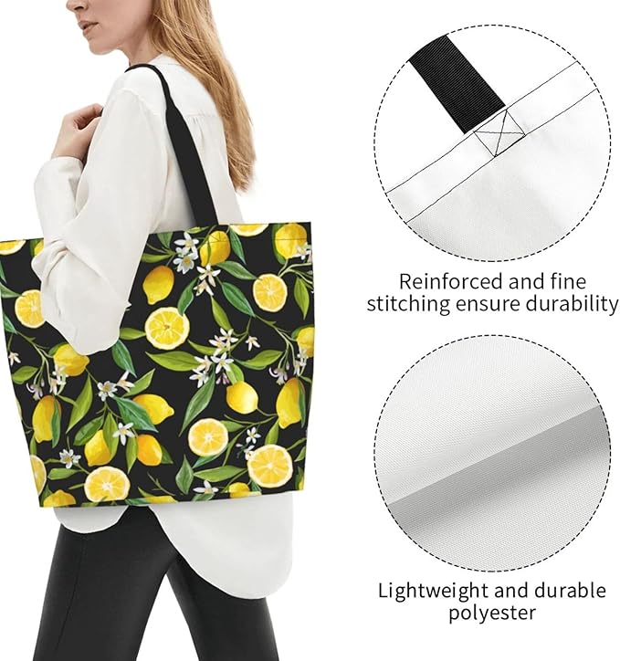 Sunflower Tote Bag For Women, Waterproof Shoulder Bags Big Reusable Grocery Handbag For Shopping Picnic Work Beach