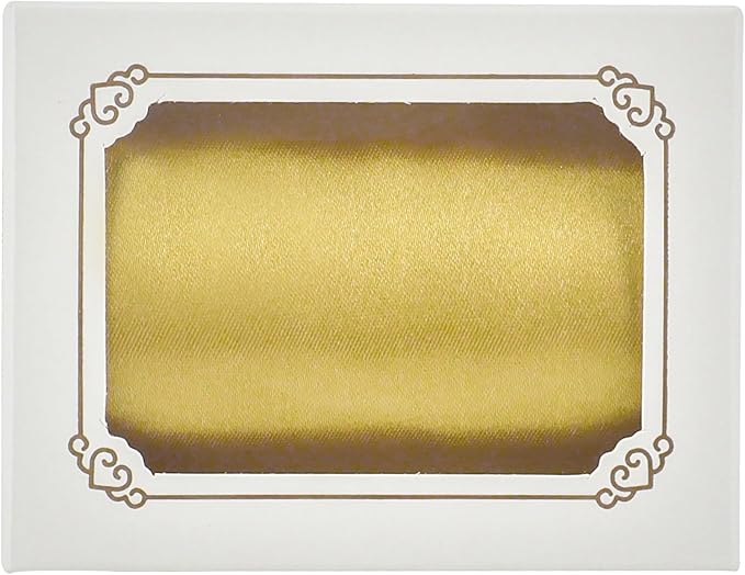 MEEDEE Gold Satin 3 Inch Ribbon Lux Double Faced Satin Ribbon Christmas by 10 Yards Tree Ribbons Wide Gold Ribbons for Christmas Tree Decoration, Weddings, Flower Bouquet