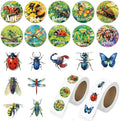 1000 Pcs Insect Animals Stickers for Kids Classroom Boys Girls School Adults. 2 Roll 1 Inch Bug Stickers Bulk Gift Party Favors. Scrapbook Nature Sticker Packs for Water Bottles Phone Case Laptop