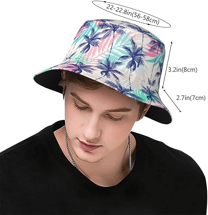 Small Daisy Green Chrysanthemum Flower Bucket Hats Fashion Sun Cap Packable Outdoor Fisherman Hat for Women and Men