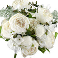 FiveSeasonStuff Vintage Artificial Peonies Silk Peony Flowers and Hydrangeas for Wedding Bridal Home Décor – Beautiful Floral Centerpiece Arrangement Decoration with 2 Bouquets (Chestnut Beige)