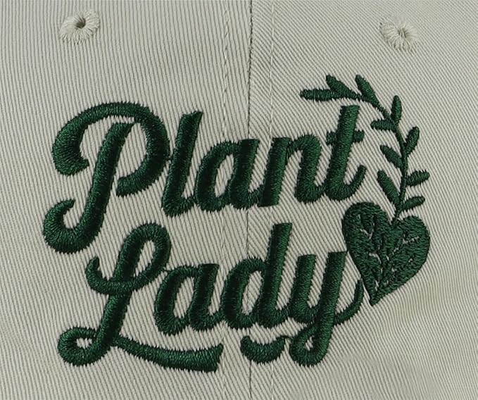 Plant Lady Hats for Women, Adjustable Embroidered Gardening Baseball Cap