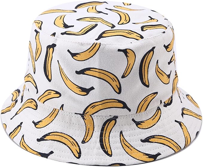 Bucket Hat for Women Men, Cotton Reversible Double Side Wear Sun Hats Beach Fisherman Hat