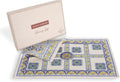 Maison d' Hermine Placemat 100% Combed Cotton Premium Cloth Placemats 13"x19" Washable Place Mats, Home, Kitchen, Dining, Cocktail Parties & Camping - Sciacca (Set of 4)