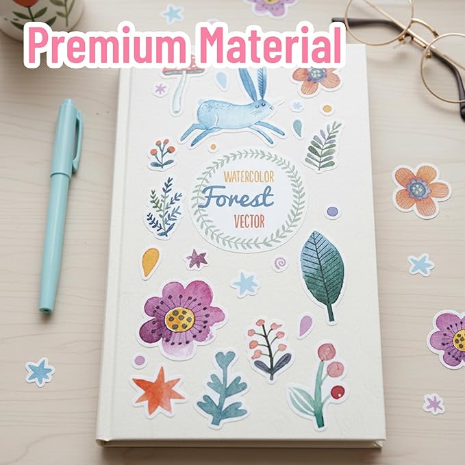 6 Pcs Cherry Blossom Stickers, The Fragrance of Flowers is Overwhelming, Floral Stickers Cherry Blossom Car Decal Design, Laptop Car Window Home Office Decor
