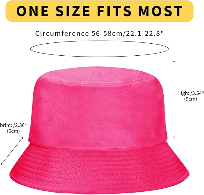 Rosoz 1 & 2 Pack Bucket Hat for Women Men Summer Travel Beach Sun Hat Outdoor Cap Unisex Bucket Hats