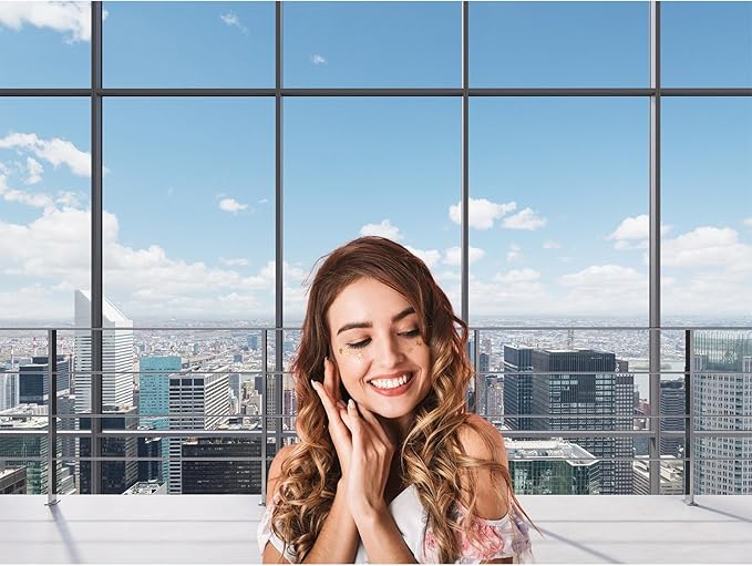 Office Backdrop for Video Conference Modern Business Offices Work Place Background Virtual Offices Scene for Live Video Zoom Calls Businessman Photography Studio Background Props Decor 12x8ft