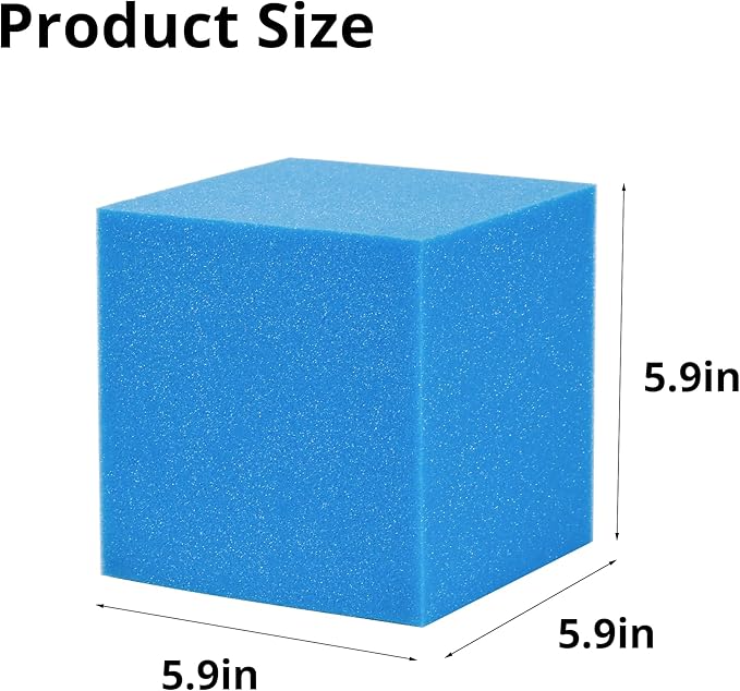 Foam Cubes 72 pcs, 5.9"x5.9"x5.9" Colorful Flame Retardant Foam Pit Blocks Premium Quality Foam Pit Cubes for Trampoline Arenas, Gymnastics, Parkour Courses, Skateboard Parks, Playground(5 Colors)