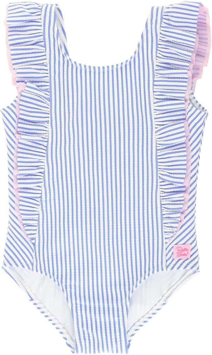 RuffleButts® Baby/Toddler Girls Ruffle Strap One Piece Swimsuit w/UPF 50+ Sun Protection
