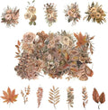 100 Pcs Autumn Flower Stickers for Scrapbooking Junk Journal Card Making CollageNotebook Diary Planner Letter Envelope Water Bottle Phone Case Craft Decoration (Autumn)
