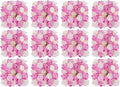 12pcs Artificial Flower Panels, 3D Floral Mat Silk Hydrangea Rose Floral Panel for Wedding Backdrop Wall Decor Shop Photo Backdrop, Festival & Event Wall Décor (15 x15in, Pink)