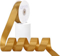 Old Gold Satin Ribbon, Double Faced 1 Inch X 25 Yards Old Gold Ribbon, Premium Satin Ribbon for Gift Wrapping, Crafts, Hair Bow Making, Sewing, Flower Bouquet, Wedding Party Decor