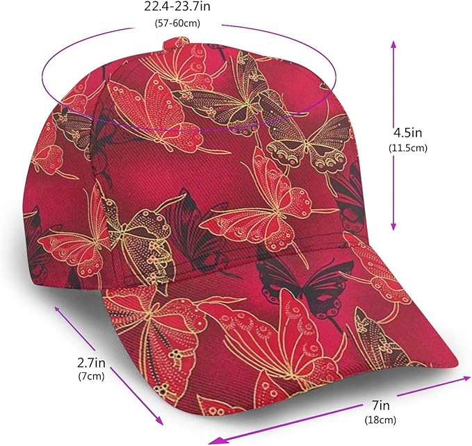 Pastel Cornflowers Floral Baseball Cap Dad Hats All-Over Print Fashion Accessory 100% Polyester Adjusts to Fit Most