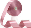 60 Yards Rosy Mauve Satin Ribbon 1-1/2 Inch, Solid Mauve Pink Polyester Fabric Ribbon for Gift Wrapping, Crafts, Flower Bouquet, Wedding, Baby Shower, Festival, Christmas