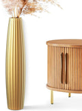 Floor Vases, Tall Floor Vase 23.6 inch (60CM, 1.96FT) Tall Vases, Sturdy Gold Vase for Living Room Decor, Resin Gold