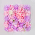 Flower Wall Backdrop, 12PCS 10.6"-15.7" Artificial Flower Wall Panel with Various Styles, 3D Floral Wall Decor for Wedding Photo Background Festive Party Home Decoration (L003, 15 * 15in)