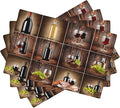 Wine Linen Placemats Set of 4 Retro Country Red Wine Print Modern Art Placemat Indoor Outdoor Party Home Desktop Kitchen Dining Room Decoration 12x18 Inch
