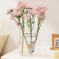 Book Vase for Flowers, Clear Acrylic Book Vases, Book Flower Vase, The Book About Flowers, Modern Decorative Vases for Home, Bedroom, Living Room, Dining Table