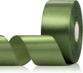 30 Yards Olive Green Ribbon 1-1/2 Inch, Olive Green Satin Ribbon for Gift Wrapping, Flower Bouquet, Crafts, Baby Shower, Christmas, Wedding and Bow Making