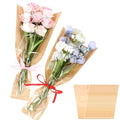 Jansun 100Pcs Flower Wrapping Bags Kraft Paper Flower Sleeves for Bouquets Flower Bags for Birthday Wedding Graduation Gift, Florist Wrap Supplies 9.8x17.9 Inch
