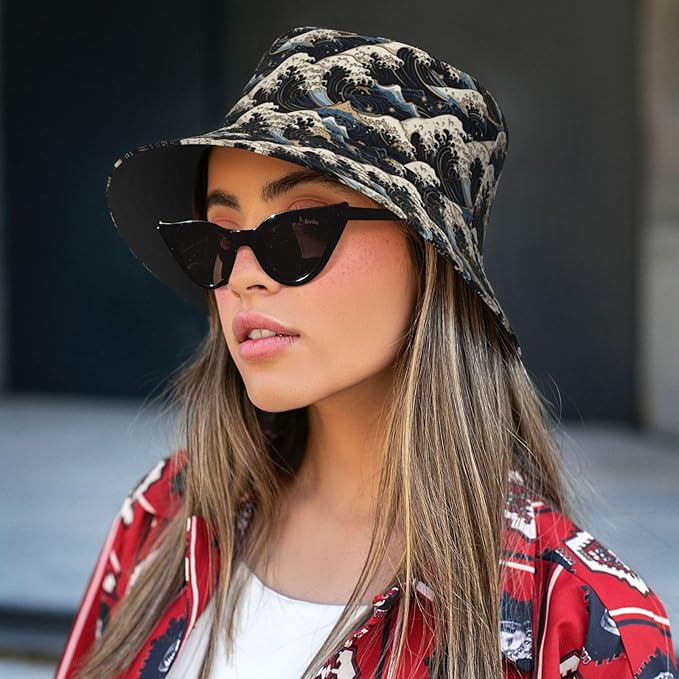 Bucket Hats Fashion Sun Cap Packable Outdoor Fisherman Hat for Women and Men
