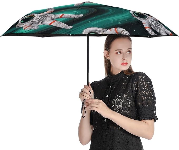 3 Fold Car Umbrella Folding Portable Automatic Umbrella Sunny Rain Sunscreen