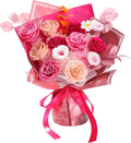 Lovenfold Flowers for Delivery Birthday Flowers Gift for Her,Preserved Flowers Bouquet 12 Roses Mixed Bouquet,Rose Gifts for Women Mom Grandma(Mixed 12 Pink-A Roses)