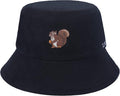 ZLYC Unisex Fashion Embroidered Bucket Hat Summer Fisherman Cap for Men Women