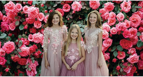 10x7ft Art Studio Flower Photo Background Pink Rose Photography Backdrop for Pictures Newborn Bridal Shower Birthday Party Banner Decor Photo Studio Props