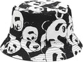 Mashiaoyi Unisex Print Double-Side-Wear Reversible Bucket Hat