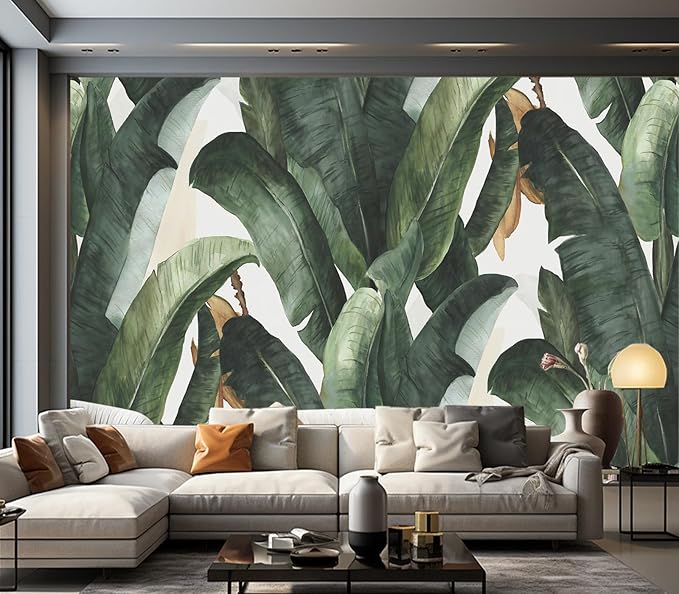 Cliouar-Green Plants, Agave Wall Mural Wallpaper Peel and Stick 160" x 114"