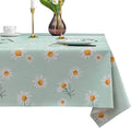 Rectangle Table Cloth,100% Waterproof Tablecloth OilProof SpillProof Vinyl Table Cloth, Wipe Clean Plastic Table Cover for Dining, Camping, Indoor and Outdoor 52" x 70",Mum Bloom