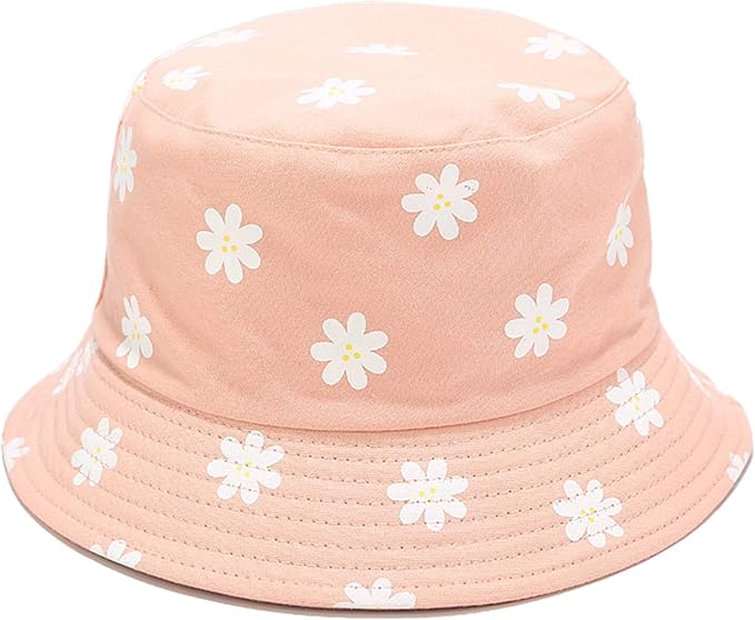 Mashiaoyi Unisex Print Double-Side-Wear Reversible Bucket Hat