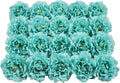 20pcs 5" Artificial Flower Peonies, Silk Peonies with 6" Stems, Flowers Suitable for Wedding Bouquets, Home Party Decoration (Emerald Green)