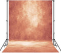 Abstract Professional Photography Backdrop for Portrait Photo Props Booth Background Photoshoot Studio with Polyester Fabric Roller Pocket on Top(8x12ft,Brick Red,No Stand)