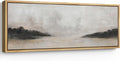 SIGNFORD Large Framed Canvas Print Wall Art Misty Forest Landscape Tranquil Nature Scene Illustrations Modern Art Relax/Calm Warm for Living Room, Bedroom, Office - 60"x20"