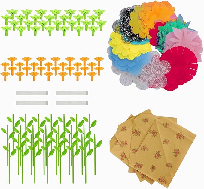 Soupost Kids' Flower Press Kits Toy Accessories DIY Flower Bouquet Craft - Arts & Crafts Toy Parts
