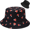 XYIYI Cute Bucket Hat Beach Fisherman Hats for Women, Reversible Double-Side-Wear