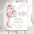 Editable Wildflower Baby Shower Welcome Sign, Personalized Boho Floral Baby Shower Sign, Spring Flowers Theme, Elegant Flower Decorations, Custom Name Signage for Boy or Girl #19