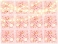 12Pcs Artificial Flower Wall Panel 3D Floral Backdrop Wall 15" X 15" Flower Walls Decor Flower Backdrop Faux Flowers Panel for Wedding Party Home Decoration, Pink/Champagne