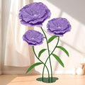 Giant Fake Flowers 5.77FT - Light Purple Large Paper Flowers 3D Artificial Floral Wedding Decorations for Birthday Party Outdoor Banquet Event Home Backdrop Decor