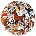 Horse Stickers for Teens Boy Girls Kids|50 Pcs|Cute Vinyl Animals Waterproof Stickers for Laptop Computer Phone Luggage Flasks Water Bottle Bike Car Notebook Tablet,Lovely Cartoon Decals Pack(Horse)