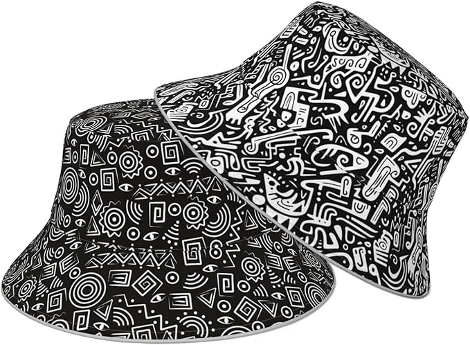 Bucket Hat Beach Summer Sun Hat Reversible Fisherman Hats Double Sided Wearing for Women Men Boys Girls