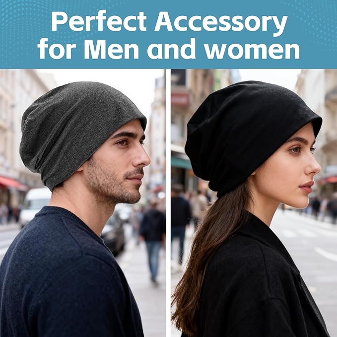 Women's Slouchy Beanie Hat Chemo Caps Cancer Headwear Hats Turban Baggy Sleeping Cap Boho Hats