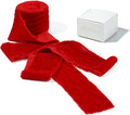 MAYREEL 2 Inch Red Velvet Ribbon Hand Torn Crimson Silk Frayed Edge for Christmas Gift Wrapping Bridal Bouquets Invitations Wedding Vow Books Gift Baskets 3 Yards